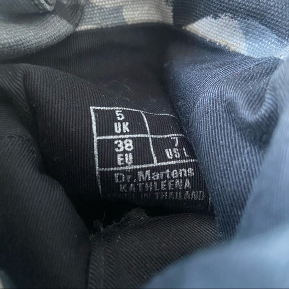 SOLD Doc Martens Kathleena Cap Toe Combat Moto Boots - Picture 9 of 10